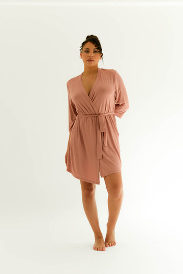 Drape Bamboo Robe in Dusk